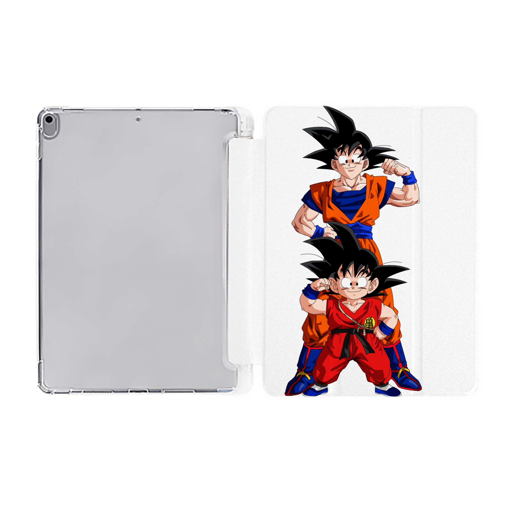 （画像用） ドラゴンボール 孫悟空（そん ごくう）Son Goku カカロット DRAGON BALL Kakarotto IPad ケース ペン収納付き 三つ折りスタンド PUレザー×シリコン 対応機種9.5/10.5/10.9インチ